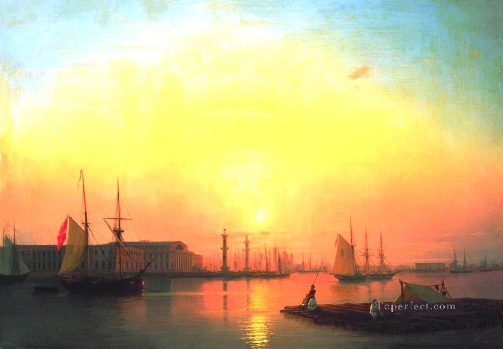 intercambio de peterburg 1847 Romántico Ivan Aivazovsky ruso Pintura al óleo